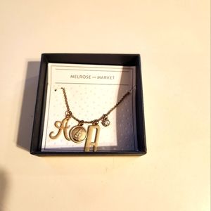 Girls' Personalized "A" Charm Necklace